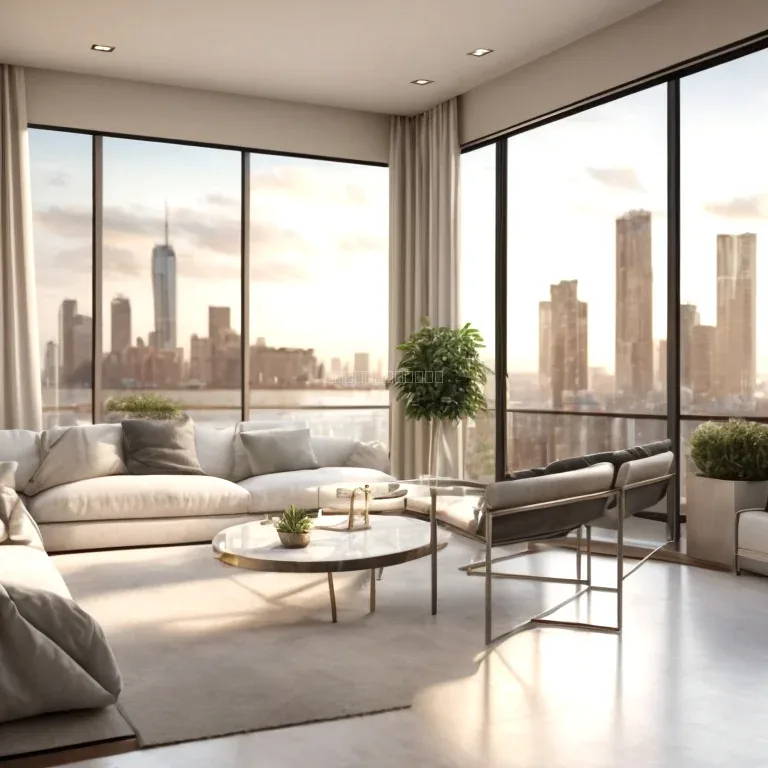 Exterior view of upscale condominium tower